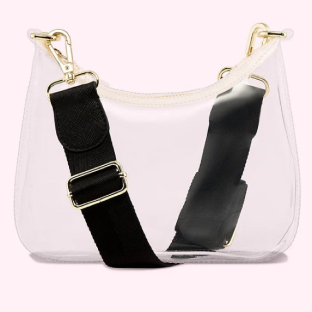 🎁NWT Stoney Clover Lane Transparent Clear Curved Crossbody Bag